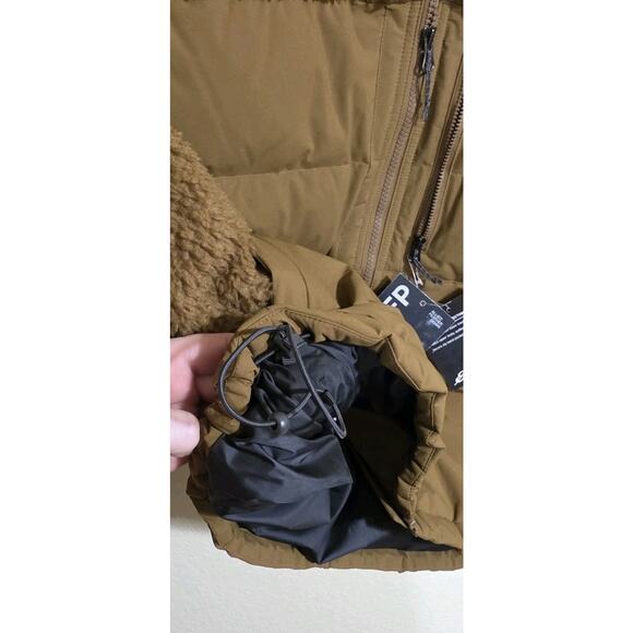 Eddie Bauer Jacket Womens Large Antique Bronze Twisp Down 650 Fill Sherpa Fleece - Picture 10 of 16